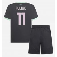 Otroški Nogometni dresi AC Milan Christian Pulisic #11 Tretji 2024-25 Kratek Rokav (+ Kratke hlače)